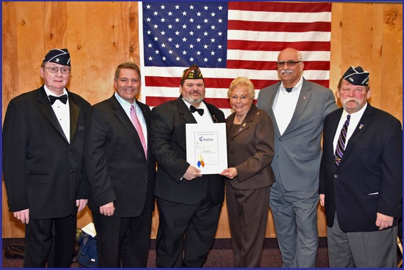 RHOADS HONORS OUTGOING  UNITED VETERANS ORGANIZATION PRESIDENT